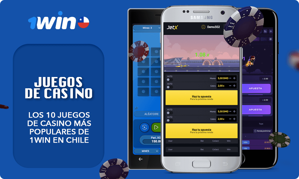 Información acerca de Los 10 juegos de casino más populares de 1win en Chile