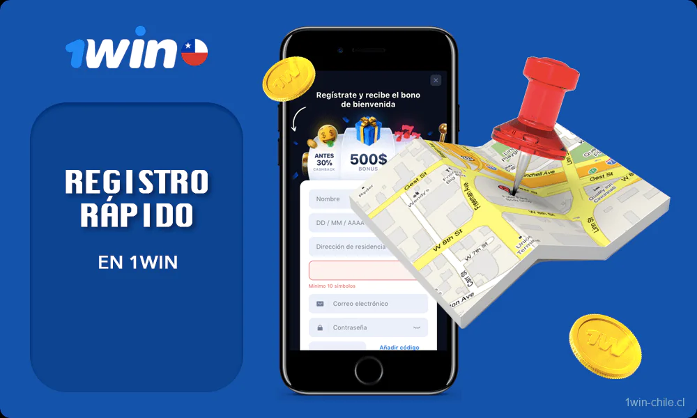 Unos sencillos pasos para Registro rápido en 1win