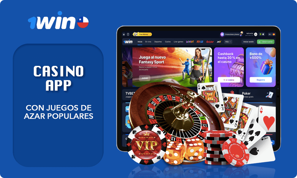 Detalles sobre 1win Casino App con juegos de azar populares