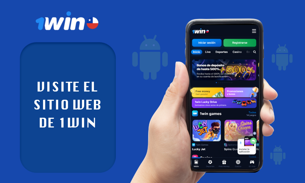 Los usuarios de Chile pueden descargar la aplicación móvil visitando el sitio web de 1Win desde cualquier navegador de su smartphone