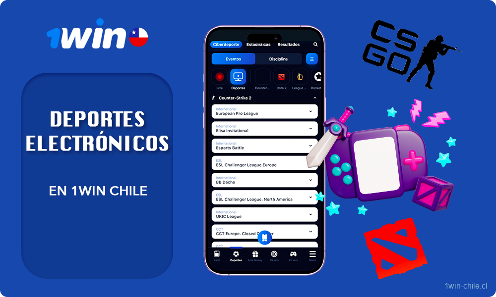 Información principal sobre Disciplinas de 1win apuestas deportivas - Deportes electrónicos