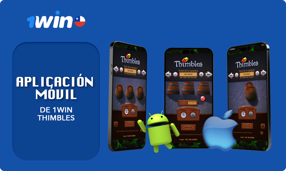 Descarga la app 1win gratis en Chile y juega Thimbles