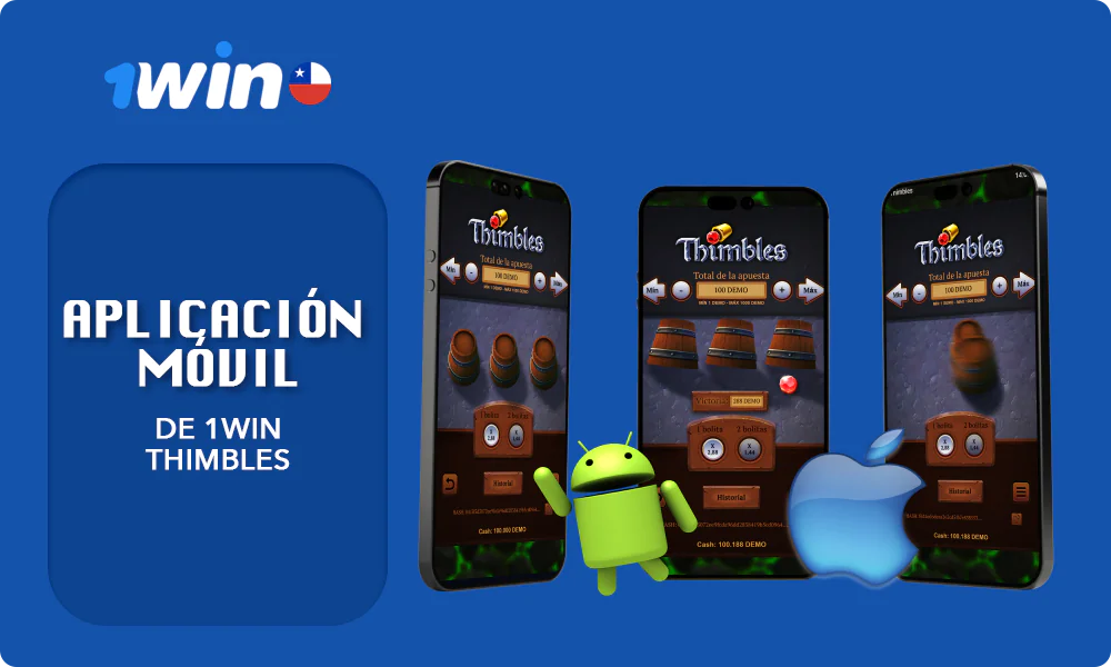 Descarga la app 1win gratis en Chile y juega Thimbles