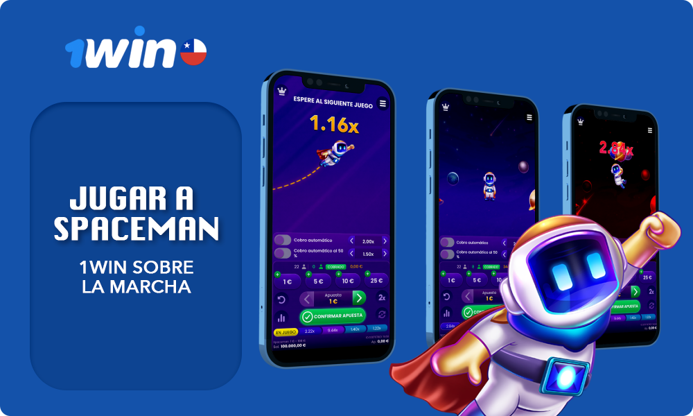 Los chilenos pueden descargar la aplicación móvil 1win y disfrutar de Spaceman en cualquier lugar