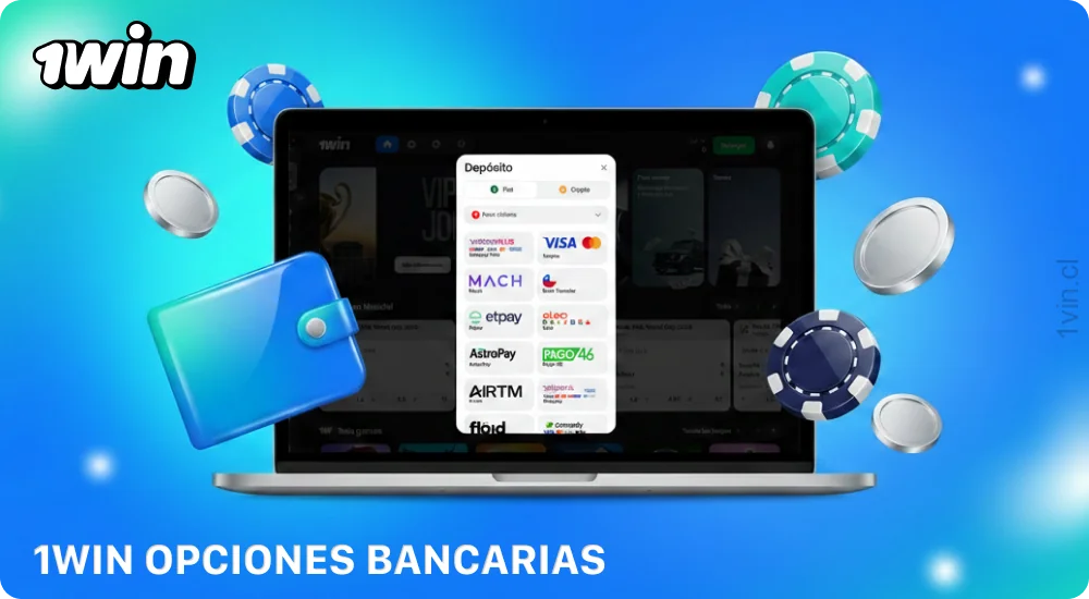 En 1win Chile hay varios métodos disponibles para recargar tu cuenta, incluyendo tarjetas bancarias, billeteras electrónicas y criptomonedas