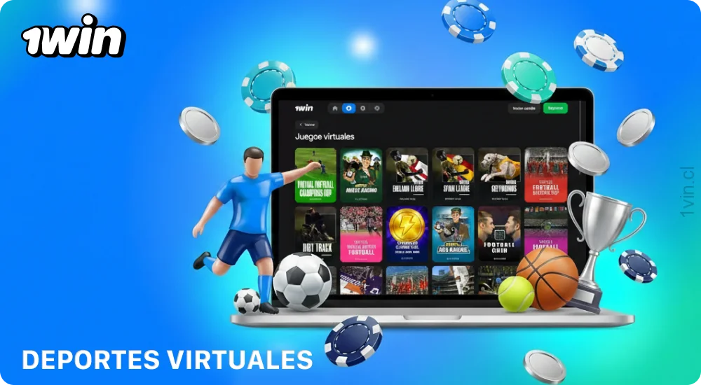En 1win Chile se pueden realizar apuestas en deportes virtuales, incluyendo fútbol virtual, carreras de caballos, carreras de perros, críquet y golf